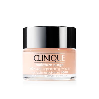 Clinique Moisture Surge 100H Auto-Replenishing Hydrator Oil Free Face Moisturizer | With Hyaluronic Acid, Aloe Bioferment and Vitamins C E | For All Skin Types | Hydrating Moisturizing, 1.7 Fl Oz