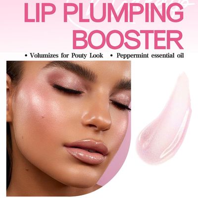 SWETIYOU Plumping Lip Oil With Chili Extract, Slightly Spicy Lip Plumping Booster Plump for Fuller Lips Instantly, Hydrating & Nourishing, High-Shine