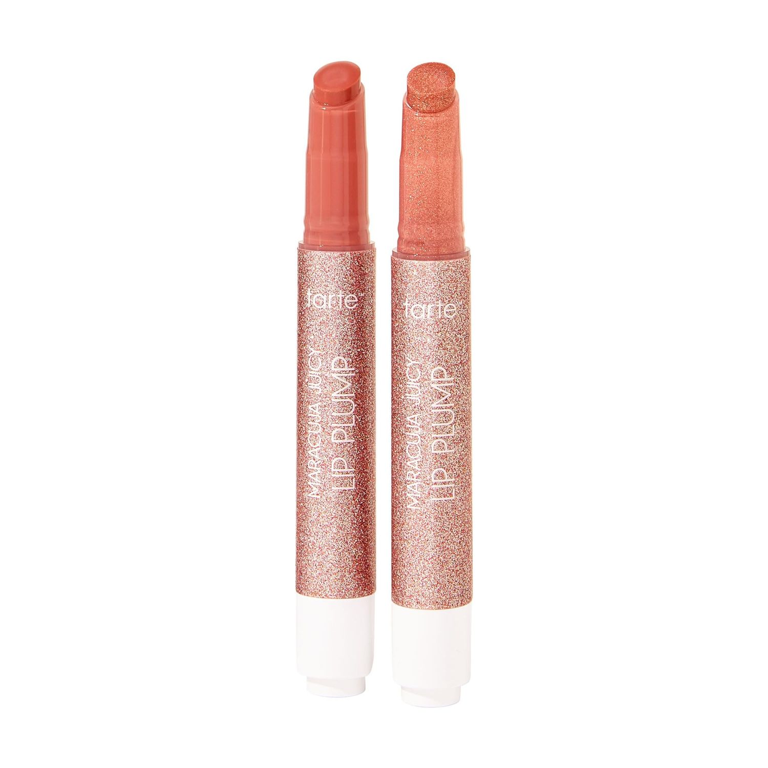 tarte maracuja juicy lip plump bestsellers duo - dahlia &amp; rosy copper shimmer glass - full size