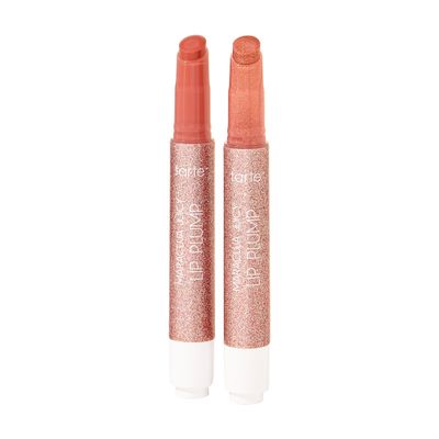 tarte maracuja juicy lip plump bestsellers duo - dahlia &amp; rosy copper shimmer glass - full size