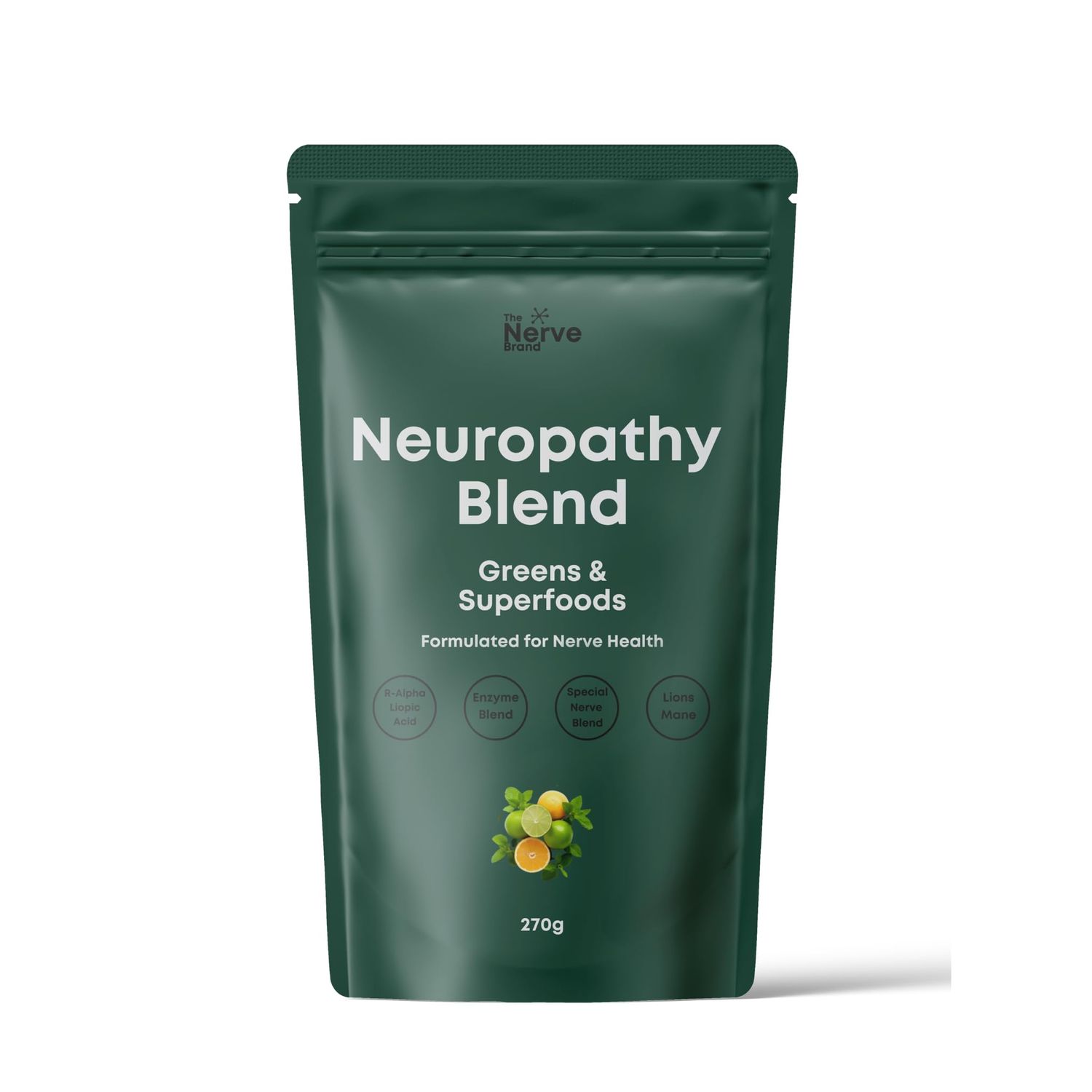 The Nerve Brand Neuropathy Superfood Blend Greens Powder for Peripheral Neuropathy with 600mg of R Alpha Lipoic Acid