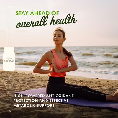 Swanson Alpha Lipoic Acid Health Supplement 300 mg 120 Capsules