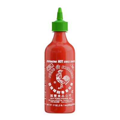The Original Huy Fong Sriracha, 17 OZ Rooster Sriracha Chili Sauce, Spicy Flavor Hot Sauce W/Chili PepperPack of 1