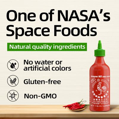 The Original Huy Fong Sriracha, 17 OZ Rooster Sriracha Chili Sauce, Spicy Flavor Hot Sauce W/Chili PepperPack of 1