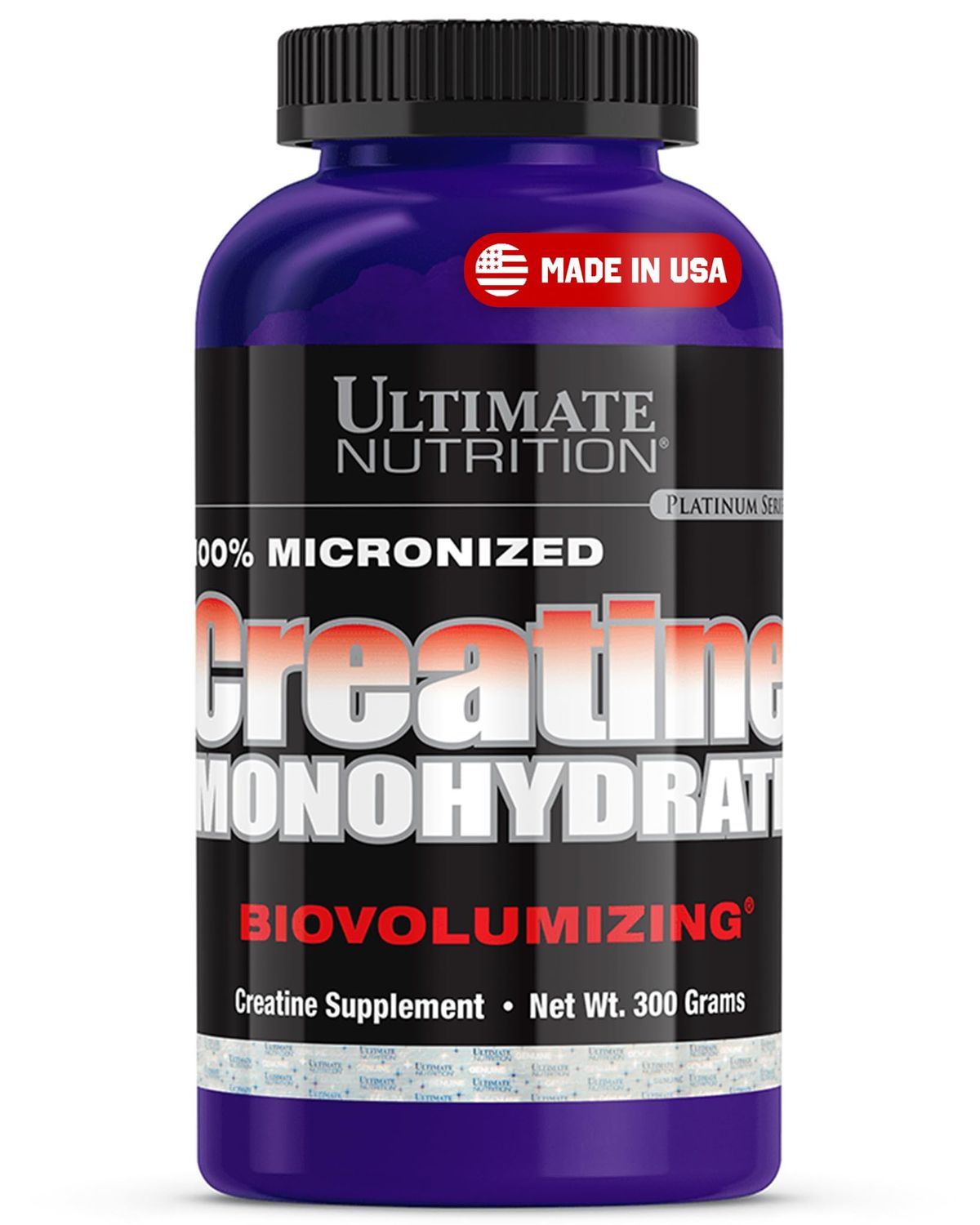 Ultimate Nutrition Unflavored Micronized Creatine Monohydrate Powder for Men &amp; Women, 300g - Workout Performance Supplement for Muscle Growth &amp; Strength Building - Keto-Friendly &amp; Gluten-Free