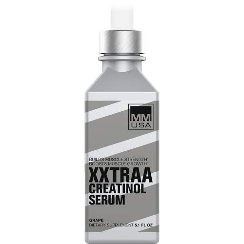MMUSA XXTRAA Stable Creatine Serum for Bodybuilding &amp; Powerlifting. Boosts Muscle Mass, Strength, Energy &amp; Endurance. Speeds Recovery, Reduces Lactic Acid. with Joint Support. Grape, 5.1 Fl Oz