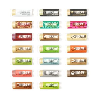 Hurraw! Lip Balms: Staff Favorites, 20 Balm Bundle Pack - Organic, Certified Vegan, Cruelty and Gluten Free. Non-GMO, 100 Natural Ingredients. Bee, Shea, Soy and Palm Free. Made in USA