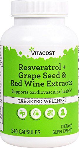 Vitacost Resveratrol Grape Seed &amp; Red Wine Extracts -- 240 Capsules