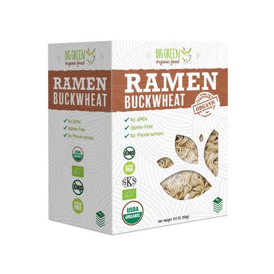 Big Green Organic Food- Organic Buckwheat Ramen, 10.5oz, 100 buckwheat, Gluten-Free, Non-GMO, Vegan (1)