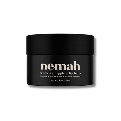 Nemah - Organic Nipple Balm, Nipple Cream Safe for Breastfeeding - 2-in-1 Nipple Butter &amp; Lip Balm, Nursing Nipple Balm - Non-Greasy, Vegan, &amp; Cruelty-Free - 1 oz.