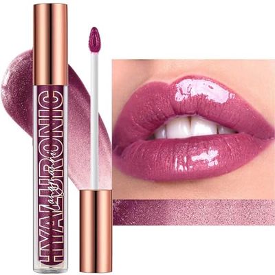 Wavuketu Purple Lip Gloss Lip Plumper Gloss Tinted Glitter Lipgloss Lip Oil Teens Moisturizing Lipstick Lip Balm High Shine And Vegan Plumping Lip Gloss For Women Girls Long-Lasting Dry Lip Care(07)