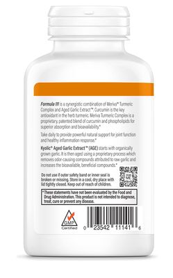 Kyolic Aged Garlic Extract Formula 111, Healthy Inflammation Response, Curcumin, 100 Capsules (Packaging May Vary)
