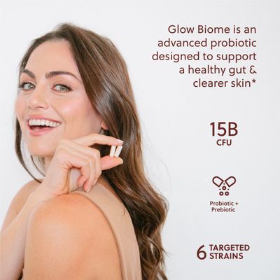 Kuma Glow Biome Clear Skin Probiotics Prebiotic Capsules, 60Ct.