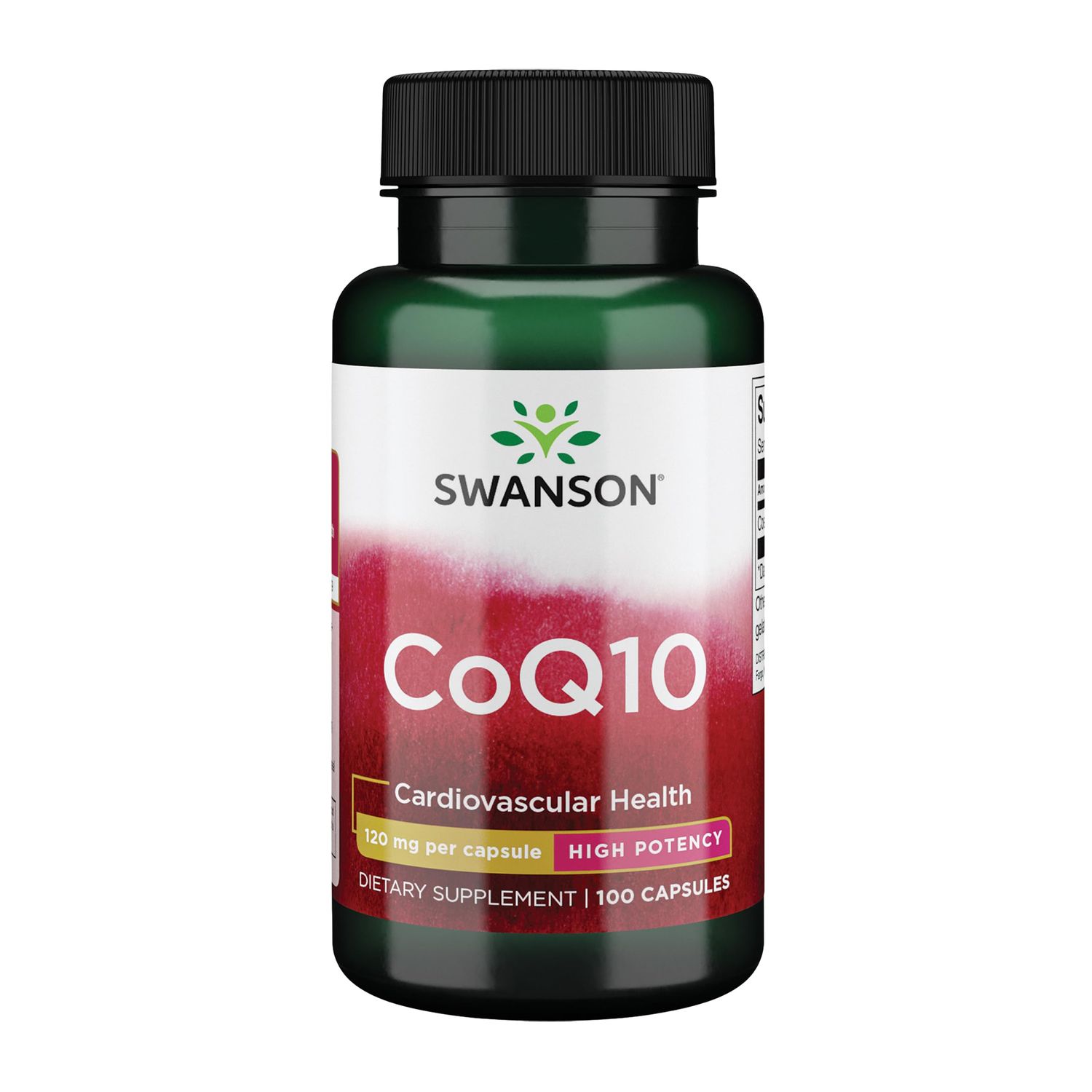 Swanson CoQ10 - Helps Promote Heart Health, Energy Support, &amp; Aids Overall Cardiovascular System Health - Helps Maintain Coenzyme Q10 Supplement - (100 Capsules, 120mg Each)