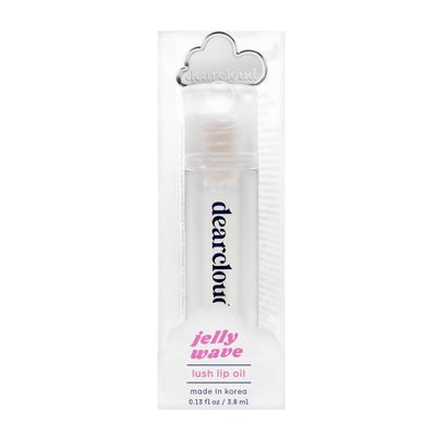 dearcloud Jelly Wave Lush Lip Oil - Clear Lip Gloss and Lip Gloss for Women - Korean skincare essential - Lip Oil for Women with Collagen - Diamond (0.13 oz)