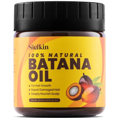 Batana Oil for Hair Growth, Unrefined Pure Hair Growth Oil from Honduras, 100 Authentic and Organic Approved by Dr. Sebi, Daily Use for Hair and Scalp Care, for All Hair Type, 4 Fl Oz