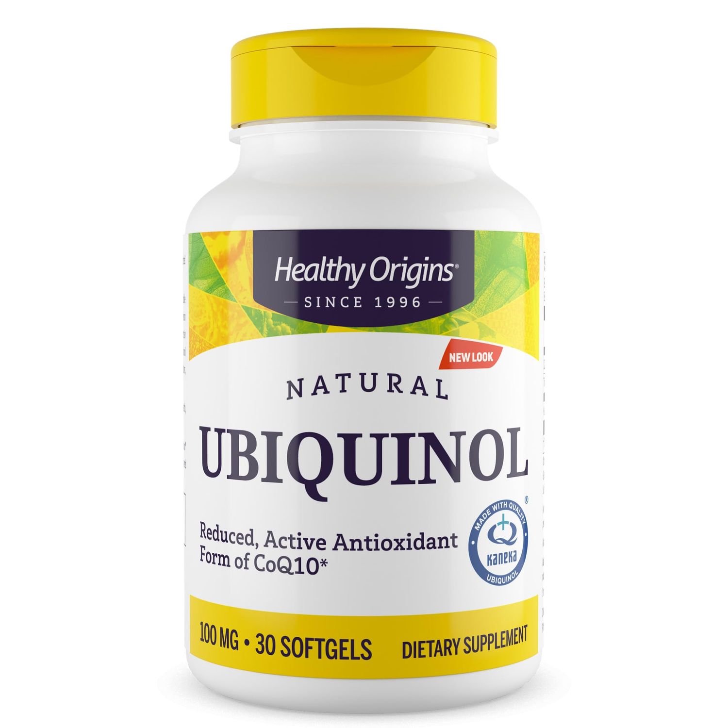 Healthy Origins Ubiquinol (Active Form of CoQ10), 100 mg - Kaneka Ubiquinol Supplements for Heart Health &amp; Antioxidant Support - Gluten-Free &amp; Non-GMO Supplement - 30 Softgels