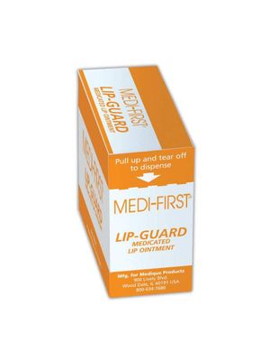 Medique MP26671 Medi-First Lip Guard, Standard, White/Orange, 20 Count (Pack of 1)