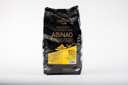 Valrhona Dark Chocolate Pistoles - 85, Abinao - 1 bag, 6.6 lb
