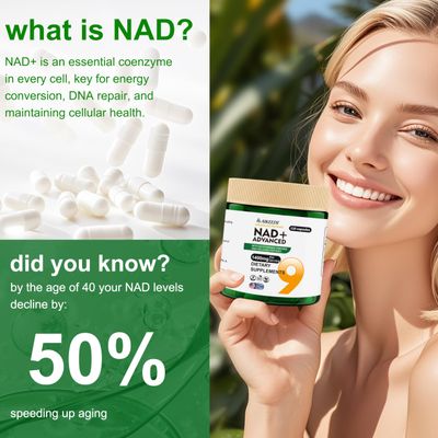 AIKEEDE NAD Supplements,Liposomal NAD with Resveratrol,1400mg Per Serving,120 Capsules,Supplements for Anti-Aging,Skin Repair,Fatigue Relief,Immunity Enhancement and Antioxidant