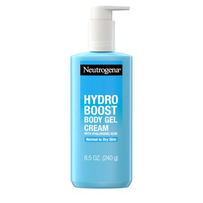 Neutrogena Hydro Boost Hydrating Body Gel Cream with Hyaluronic Acid, Instantly Quenches for Hydrated, Soft &amp; Supple Skin, NonGreasy, Fast Absorbing Cream for Normal to Dry Skin, 8.5 oz, 12 Pack