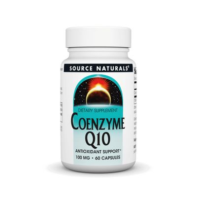 Source Naturals Coenzyme Q10 Antioxidant Support 100 mg for Heart, Brain, Immunity, &amp; Liver Support - 60 Capsules