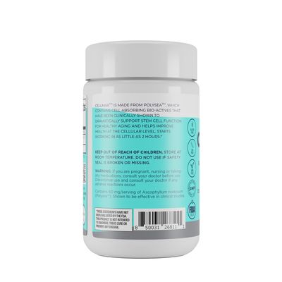 Cellmax - Supports Cellular Health, Clinically Proven, PolySea Seaweed Extract, Antioxidant Protection, Promotes Collagen Production, Boosts Immune Function, Sustainable &amp; Pure Formula