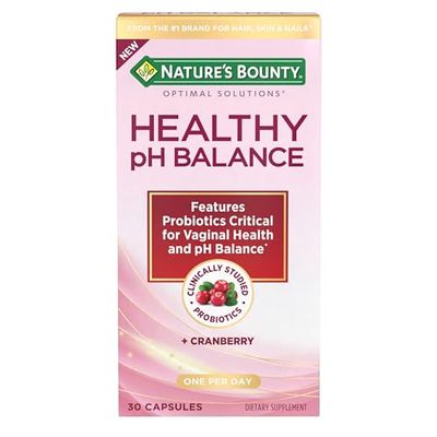 Nature&#39;s Bounty Probiotics for Women, Vaginal Probiotics for Healthy pH Balance, 2 Billion CFU, Clinically Studied Strains, Optimal Solutions pH Balance Pills, 30 Vegetarian Capsules