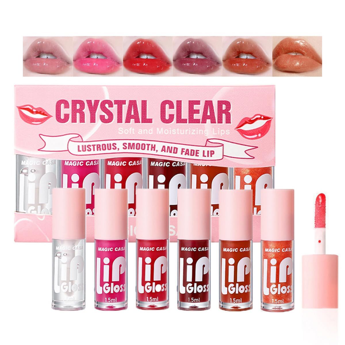 Yasovigi Lip Stain Lip Oil Plumping Lip Tint Moisturizing Lip Gloss, Transparent Lip Balm Care Stick Nourishing Repairing Non-sticky, Moisture&amp;Lighten Lip Lines