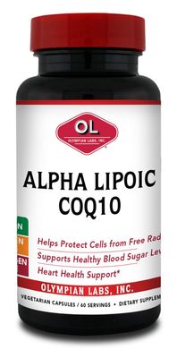 Olympian Labs Alpha Lipoic Coenyme Q 10 200 mg Caps, 60 Count