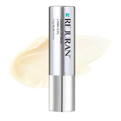 REJURAN Calming Lip Balm, c-PDRN - Deep Moisturizing &amp; Soothing Care for Dry, Chapped Lips with Shea Butter &amp; Jojoba Ester, Non-Sticky Formula &amp; Fragrance-Free, Korean Skincare (3.7g)