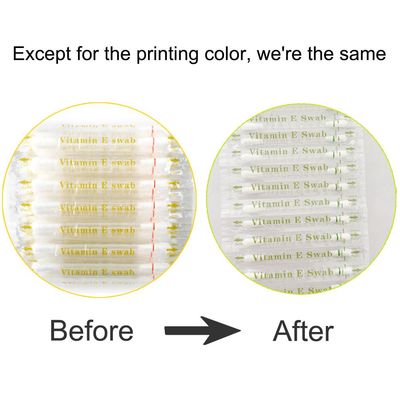 50pcs Vitamin E Lips Oil Swabs Stick Disposable VE Cotton Swab Protect Lip Gum Anti-Dry Moisture for Use Before Teeth Whitening (50 Pcs)