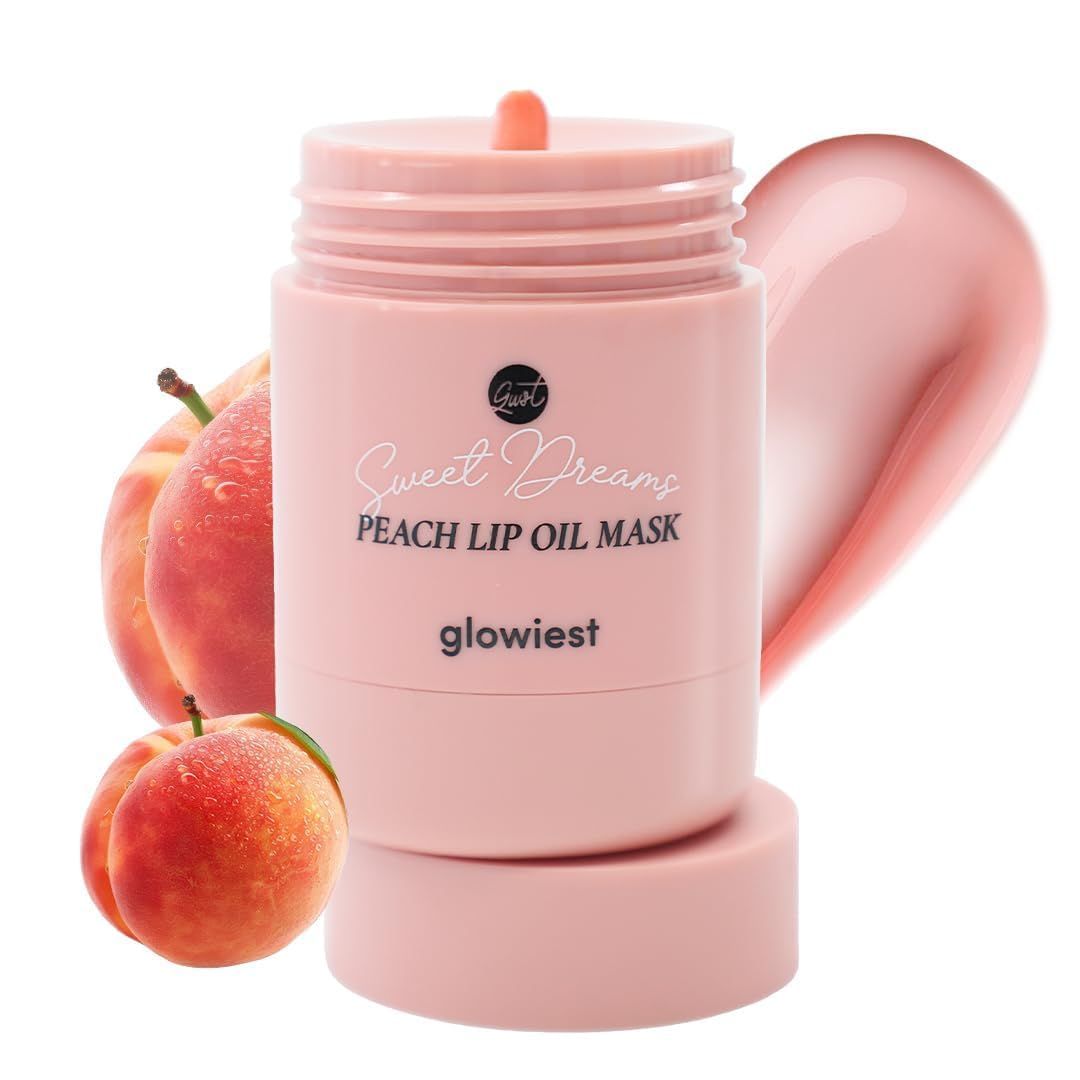 glowiest Sweet Dreams Lip Oil Mask (PEACH) | Hydrating Rich Lip Oil-Gel-Layer, Extra Moisture, Korean Skin Care, K-Beauty