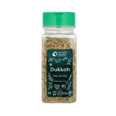 USimplySeason Dukkah (4.8 oz) - Nutty Egyptian Flavor Blend for Dips, Coatings, Salads - Vegan, Non-GMO, Made in USA