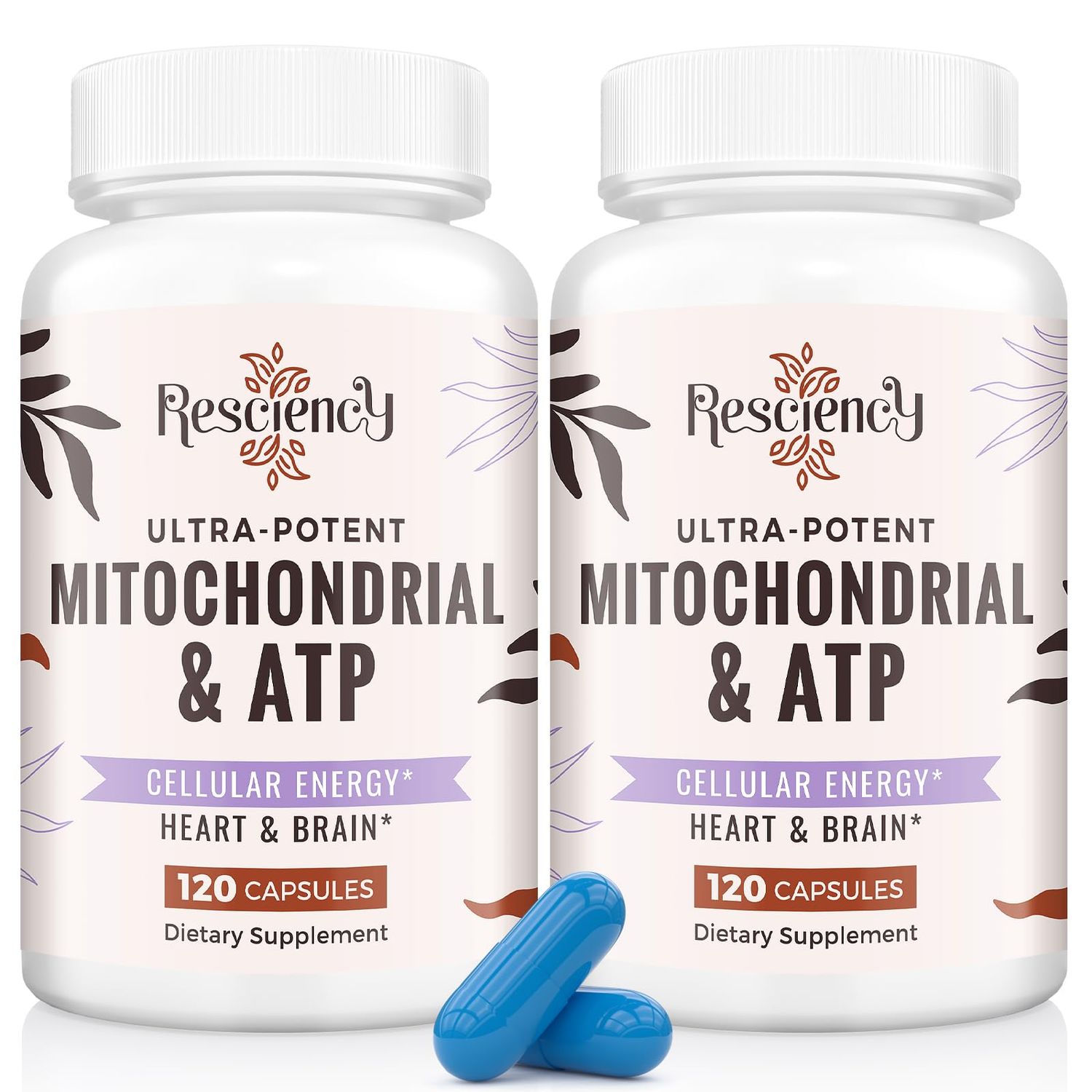 2326 MG Mitochondrial Supplements with ATP, Vitamins, CoQ10 &amp; PQQ, More Effective Than Creatine HMB &amp; Nitric Oxide, Energy, Endurance, Strength, Recovery &amp; Muscle, Organic, 240 Capsules