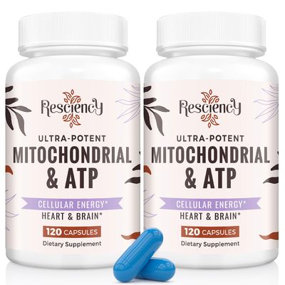 2326 MG Mitochondrial Supplements with ATP, Vitamins, CoQ10 &amp; PQQ, More Effective Than Creatine HMB &amp; Nitric Oxide, Energy, Endurance, Strength, Recovery &amp; Muscle, Organic, 240 Capsules