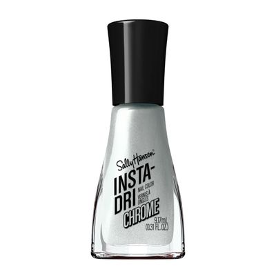 Sally Hansen Insta-Dri, Polar Platinum, Quick Dry, Long Lasting, Opaque, Metallic Silver Nail Polish