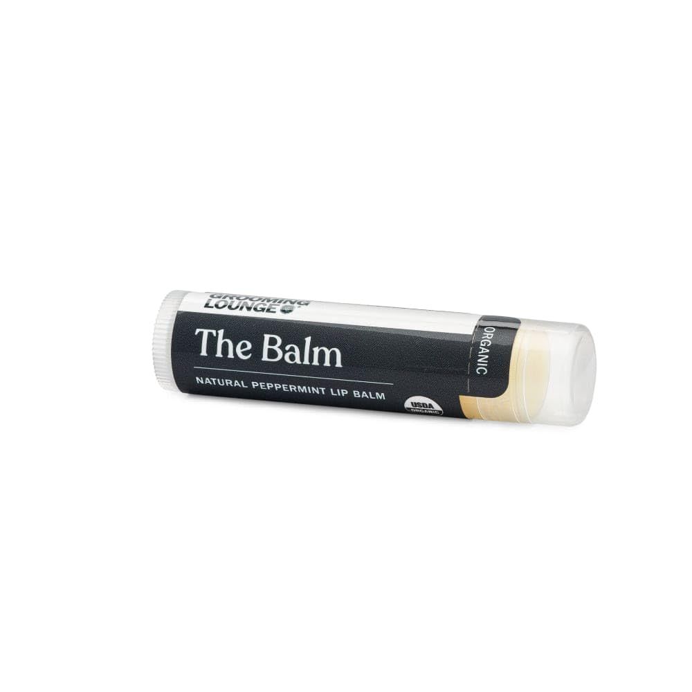 Grooming Lounge The Balm Lip Balm - Ensures Soft, Supple and Moisturized Lips - Eliminates Dryness and Chapping - Refreshing Peppermint Scent - Soothing Formula - No Parabens - Cruelty Free - 0.15 oz