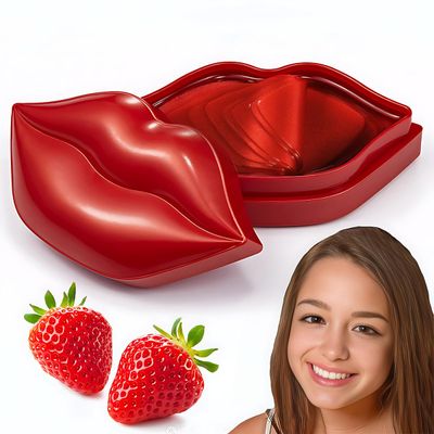 20PCS Collagen Lip Masks,Lip Care Lip Pads Great for Moisturizing,Nourishing &amp; Firms Lip,Lip Sleeping Mask for Plumping Your Lips. (YUEHAO Lip Mask Red)