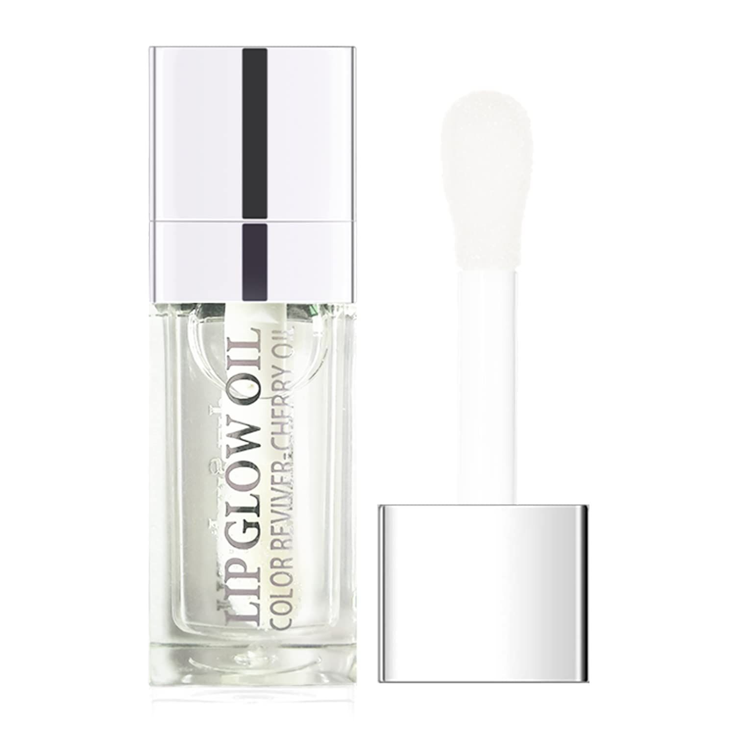 Sea-Maid Lip Oil, Hydrating Lip Gloss Tinted Lip Balm Transparent Lip Care, Big Brush Head Glitter Shine, Long Lasting Nourishing Non-sticky Fresh Texture