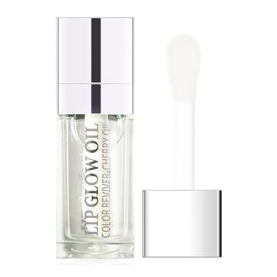 Sea-Maid Lip Oil, Hydrating Lip Gloss Tinted Lip Balm Transparent Lip Care, Big Brush Head Glitter Shine, Long Lasting Nourishing Non-sticky Fresh Texture