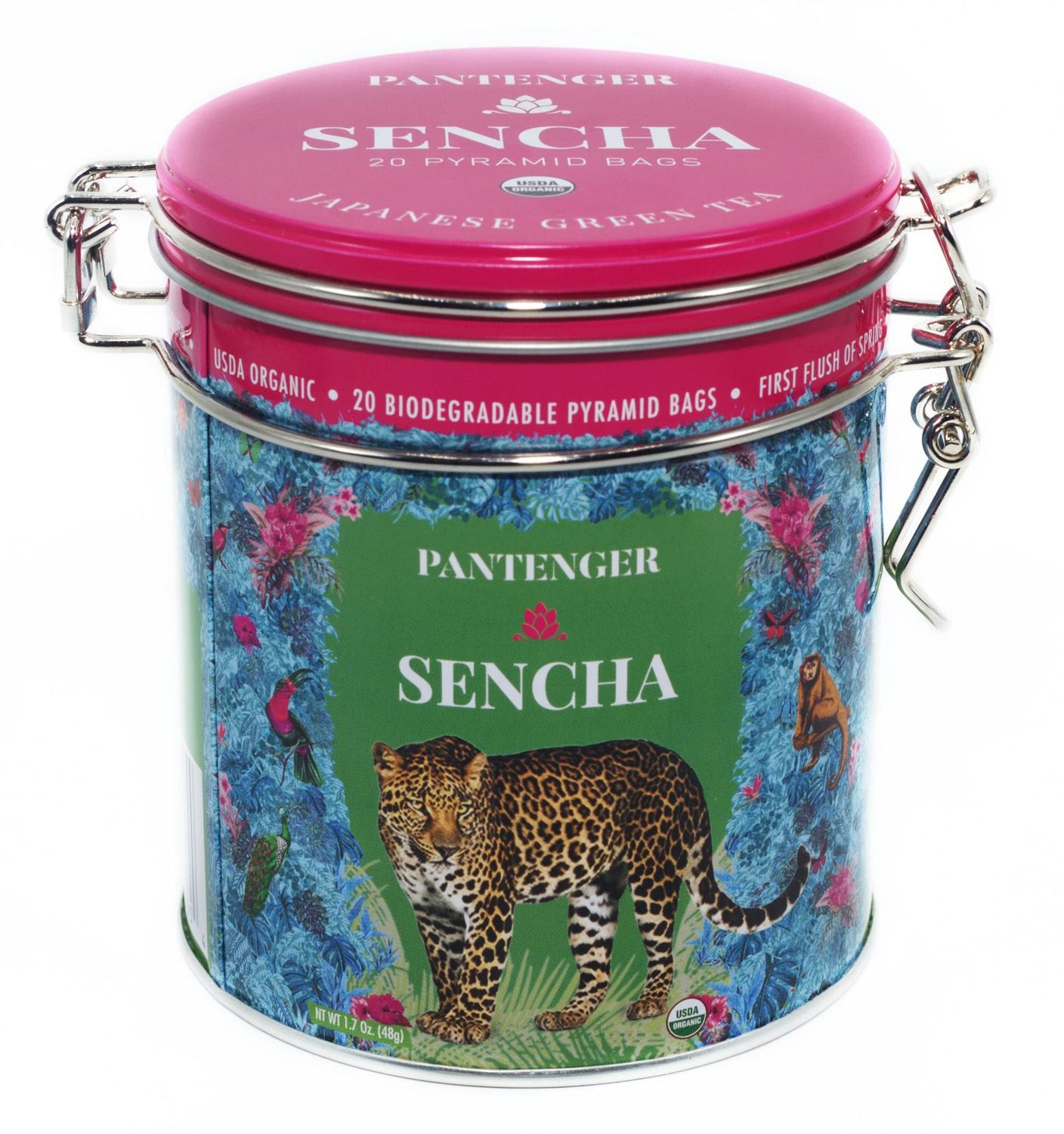 Pantenger Sencha Japanese Green Tea -20 Green Tea Bags- First Harvest | Ichiban Cha. USDA Organic Green Tea | Japanese Tea