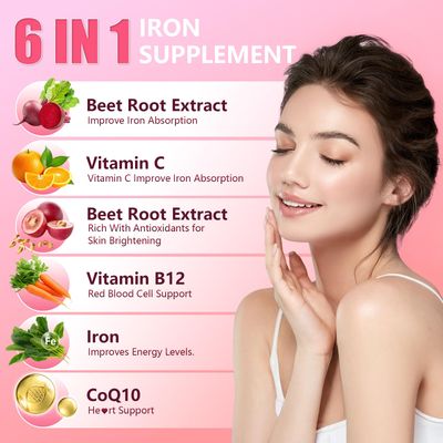 Beet Root Gummies 3000MG-Red Beets Chewables with Beetroot,Grape Seed,Coq10,Vitamin C,Iron B12 Energy Support,Fight Fatigue Max Strength Beets Supplements for Women Men,Sugar Free,Non-GMO 120 Counts