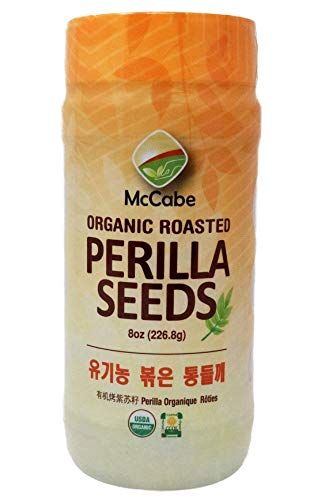 McCabe Organic Roasted Perilla Seeds - Perilla Seeds Organic | Rich with Fiber &amp; Minerals | USDA and CCOF Certified | Packed in USA | 8oz
