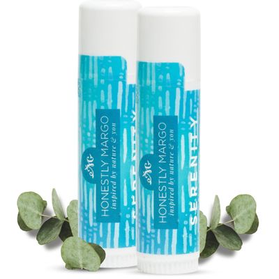 Honestly Margo Aromatherapy Balm Stick (Menthol Eucalyptus Vapor Serenity) - Organic Eucalyptus Essential Oil Lip Balm for Womens Self Care - Mess-Free, Portable Design with Natural Aroma