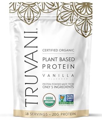 Truvani Vegan Protein Powder | Vanilla | 20g Plant Based Protein | 18 Servings | Keto | Gluten &amp; Dairy Free | Low Carb | No Added Sugar