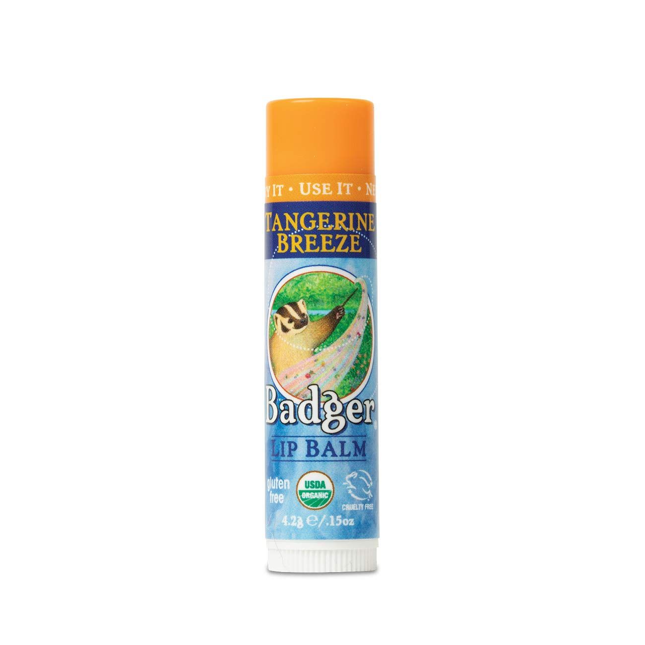 Badger Lip Balm Stick-Tangerine Breeze