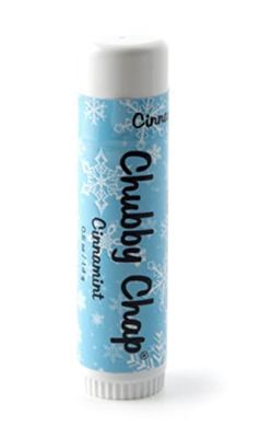 Chubby Chap - Three (3x) Large Jumbo Chapstick Natural Chapstick - 1/2 Ounce Lip Balm (Cinnamint)