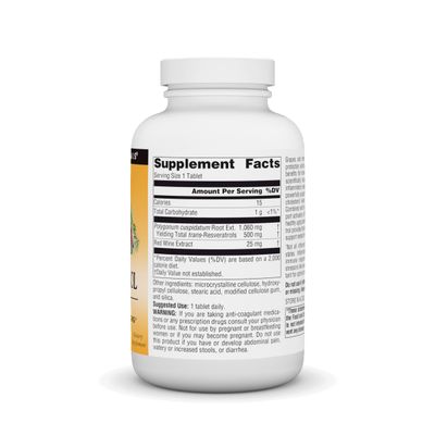 Source Naturals Resveratrol 500, Heart Support &amp; Healthy Aging, 500 mg - 120 Tablets