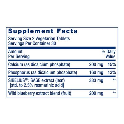 Life Extension Cognitex Elite Pregnenolone- Brain Health Supplement for Memory, Focus &amp; Cognition- Formula with Phosphatidylserine, Ashwagandha &amp; SAGE Extract, Calcium More- 60 Vegetarian Tablets